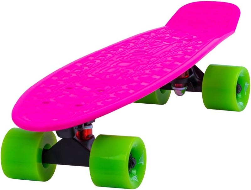 Flybar 22 Inch Kids Skateboard – Mini Cruiser Skateboards for Kids Ages 6-12, Outdoor Toys, Lightweight, Durable, Non-Slip Deck, ABEC-7 Bearings, Holds up to 175 lbs - Image 1
